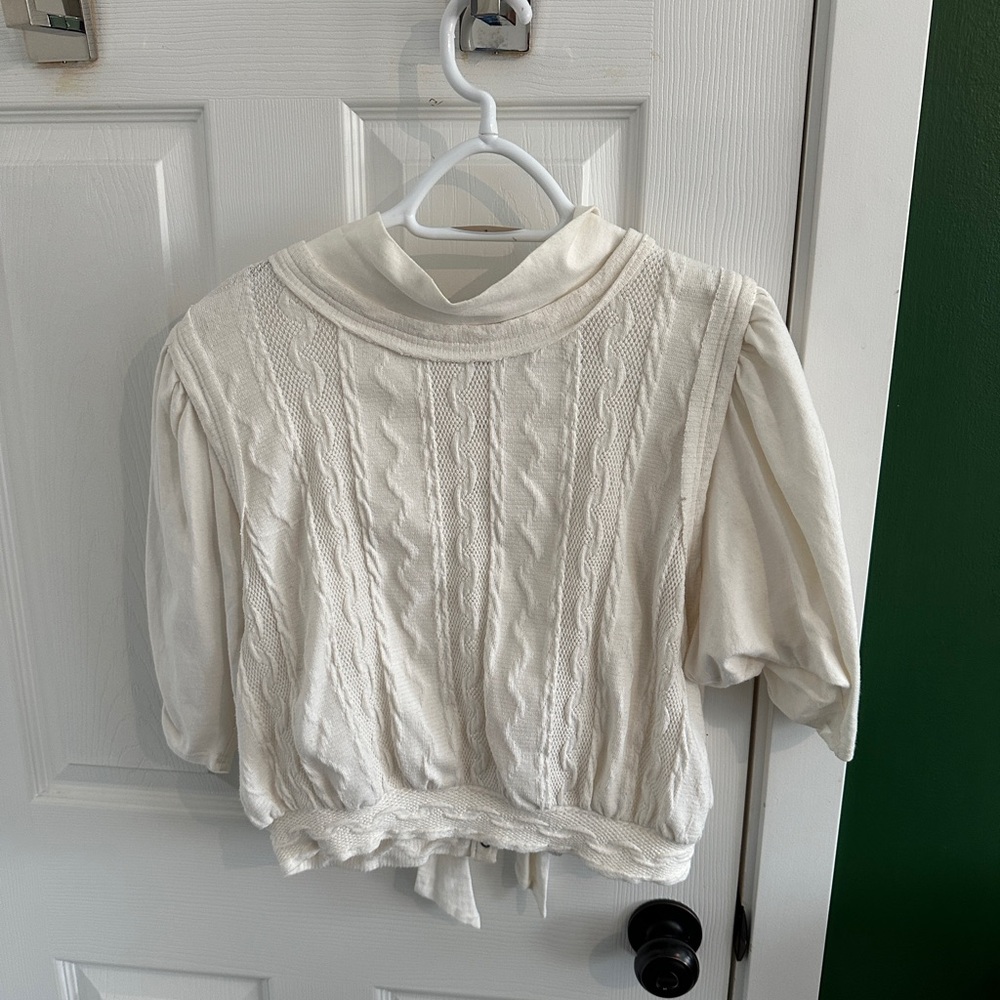 FP Movement by Free People Cream Blouse